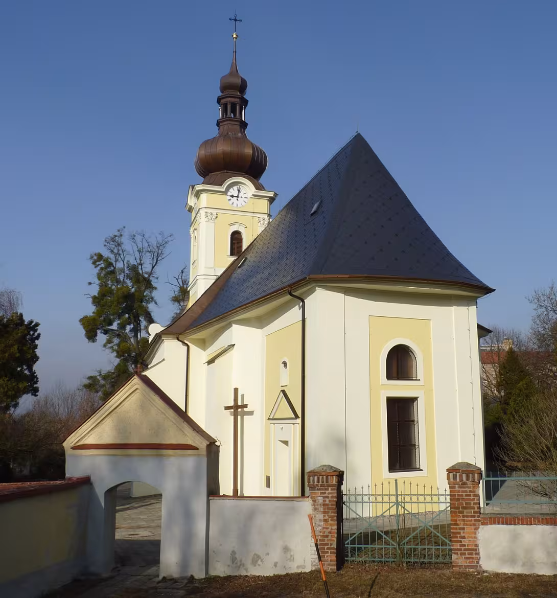 Dnešní pohled – kostel svatého Mikuláše (Poruba)