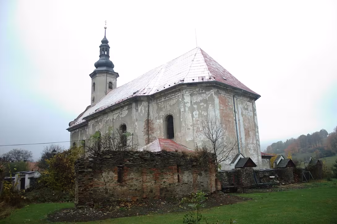 Dnešní pohled – kostel svatého Mikuláše (Hynčice)