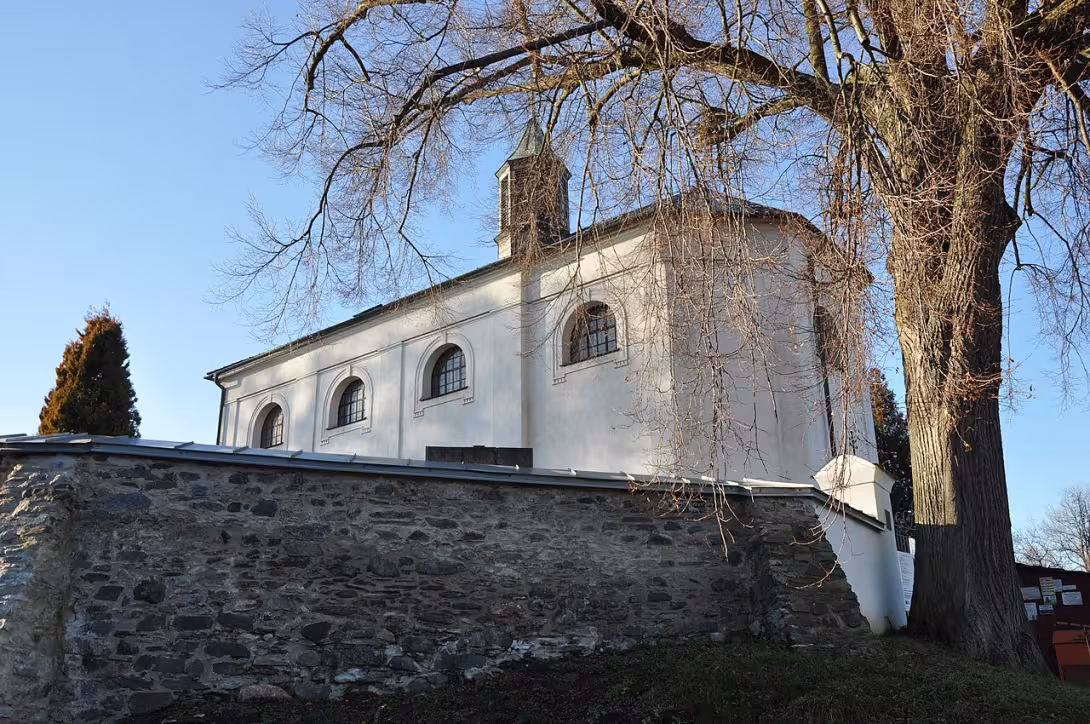 Dzisiejszy widok – kostel svatého Mikuláše a Nejsvětější Trojice