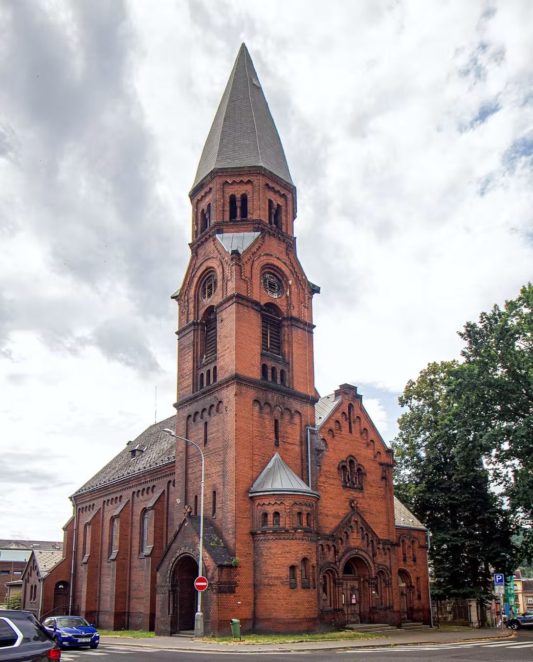Dnešní pohled – kostel svatého Pavla v Ústí nad Labem