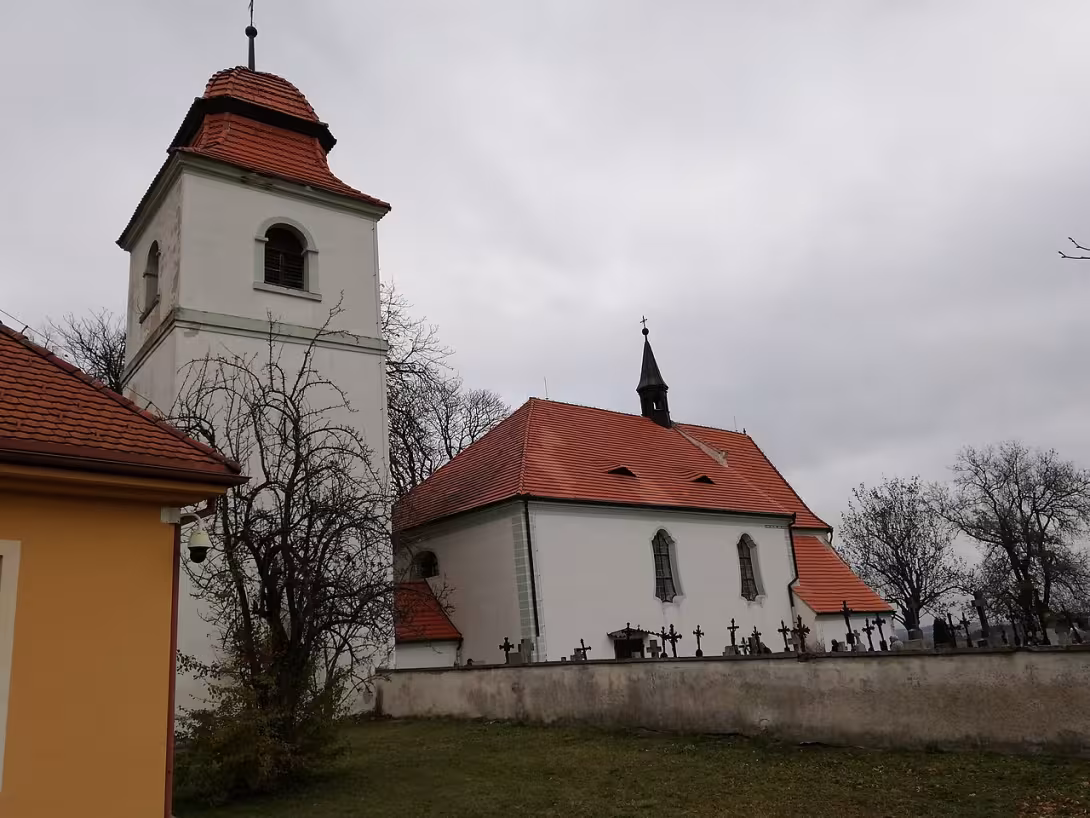 Dnešní pohled – kostel svatého Prokopa (Křtěnov)