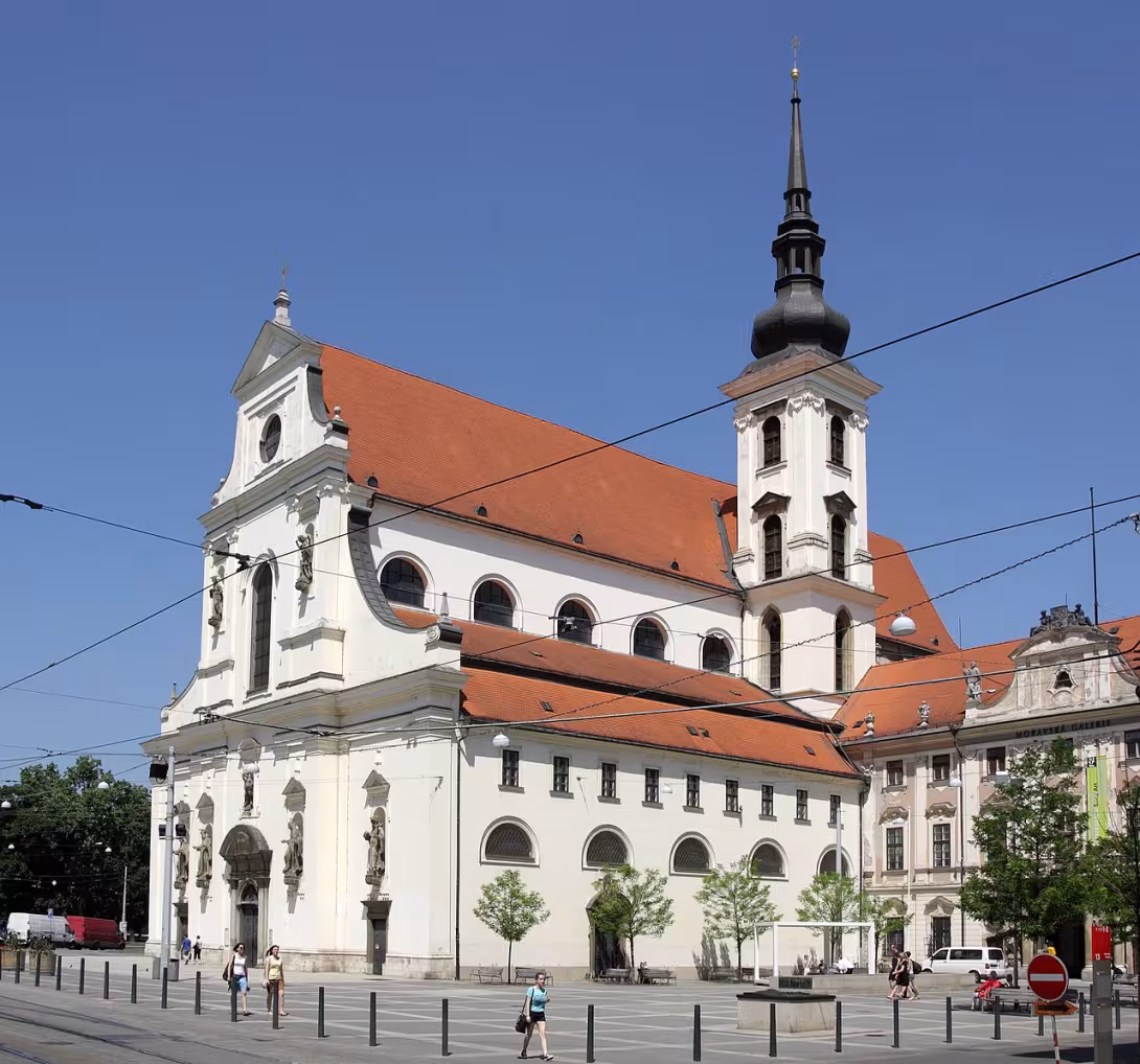 Dnešní pohled – kostel svatého Tomáše v Brně