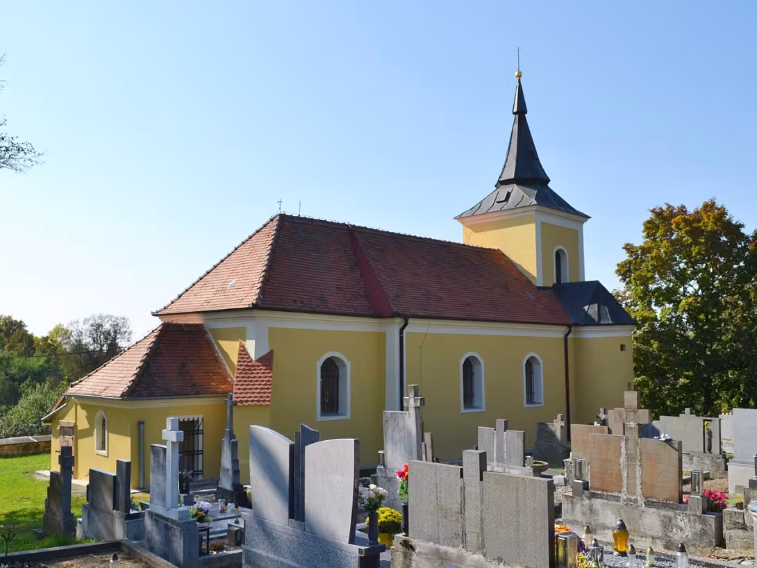 Dnešní pohled – kostel svatého Vavřince (Horní Bojanovice)