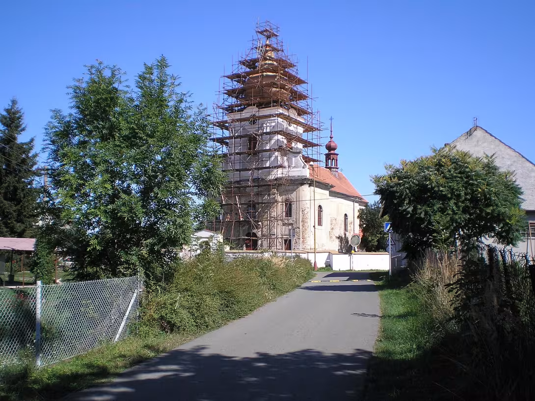 Dnešní pohled – kostel svatého Vavřince (Svinčany)