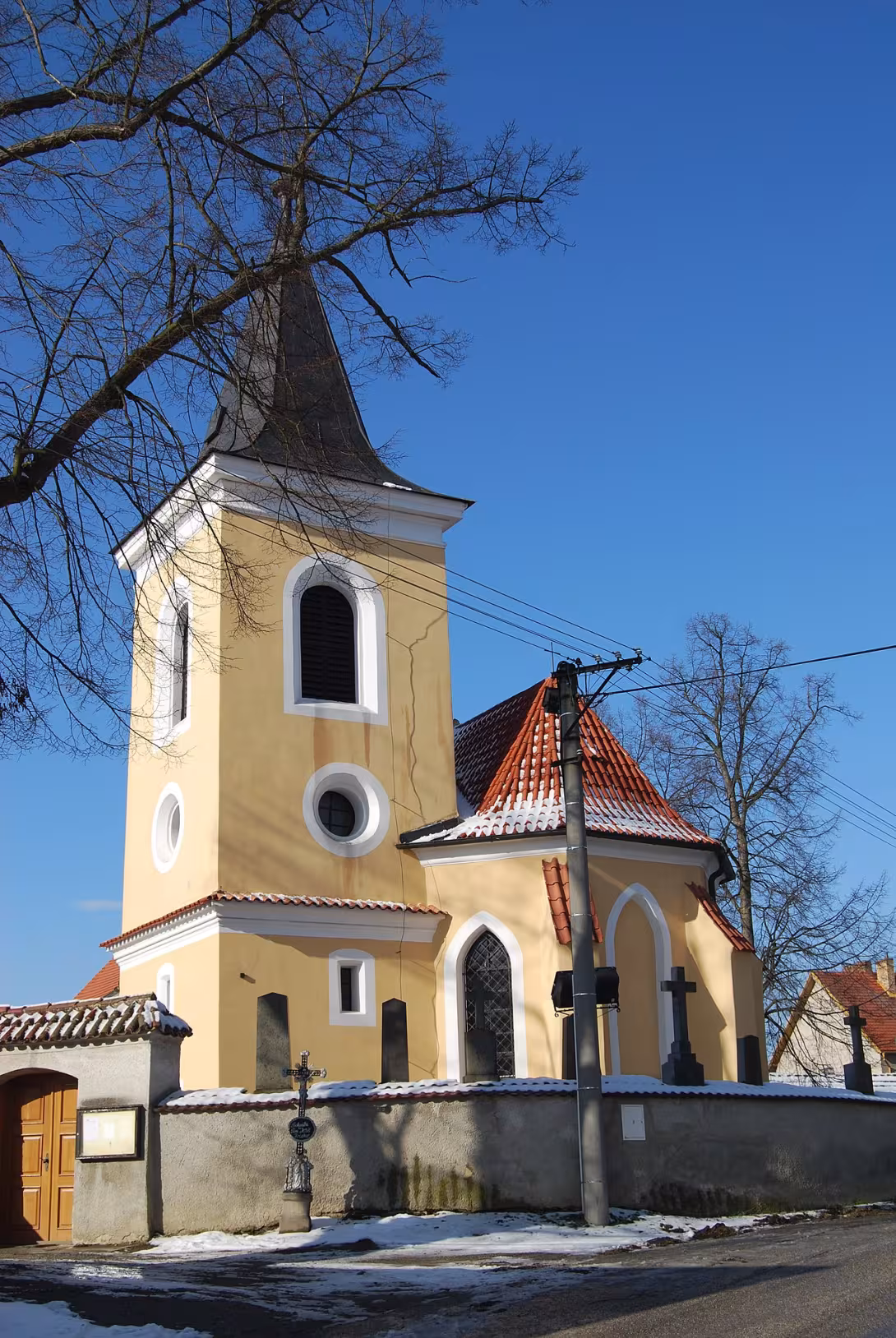 Dnešní pohled – kostel svatého Vavřince (Kostelec)