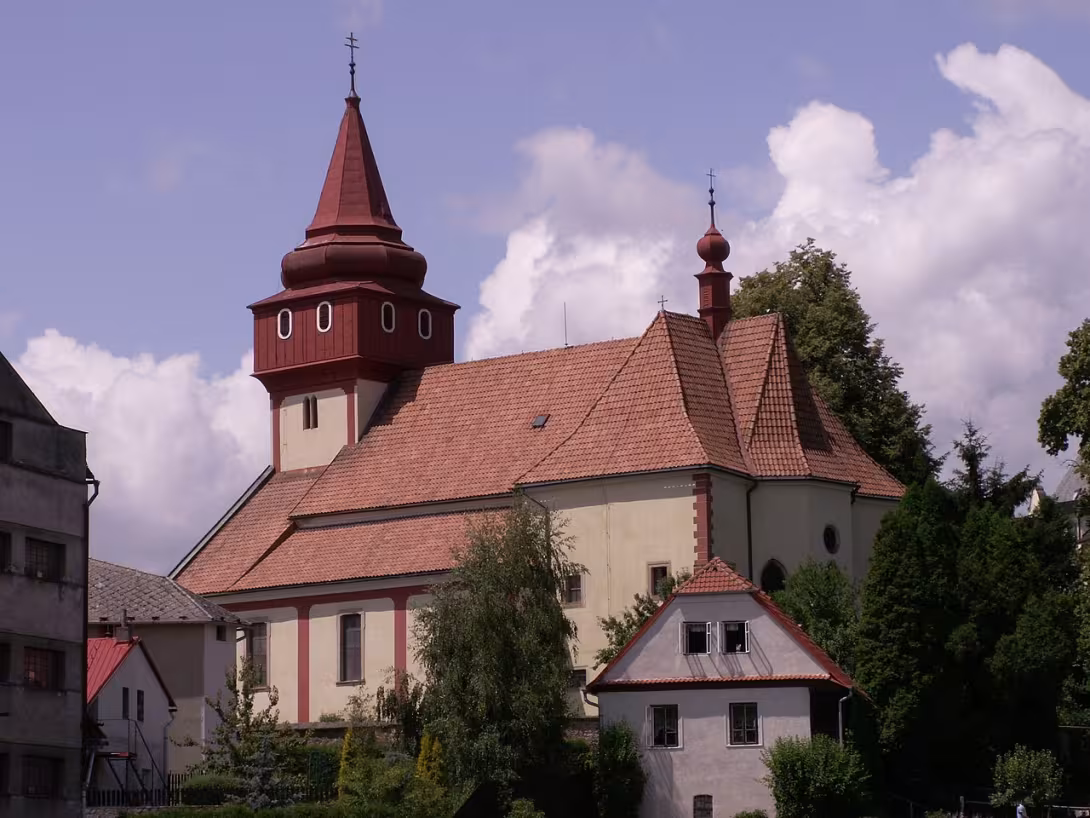 Dnešní pohled – kostel svatého Václava (Světlá nad Sázavou)