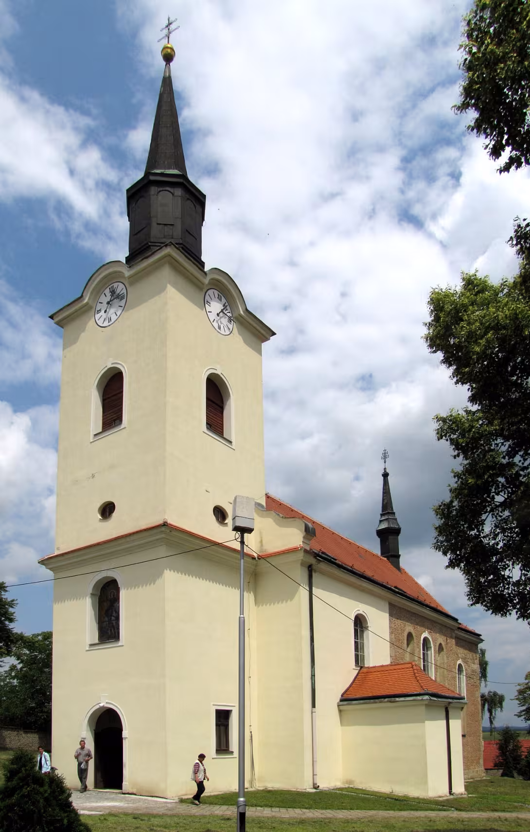 Dnešní pohled – kostel svatého Václava (Kostelec)