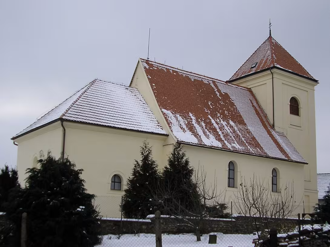 Dnešní pohled – kostel svatého Václava (Bratčice)