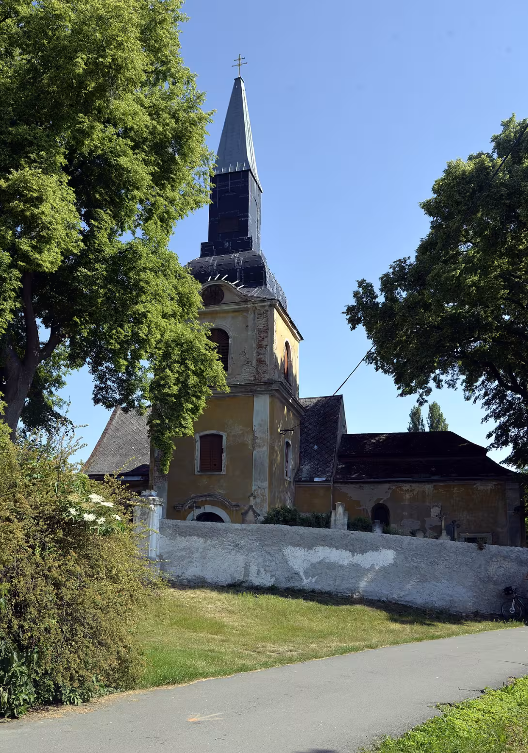 Dnešní pohled – kostel svatého Václava (Kovanice)