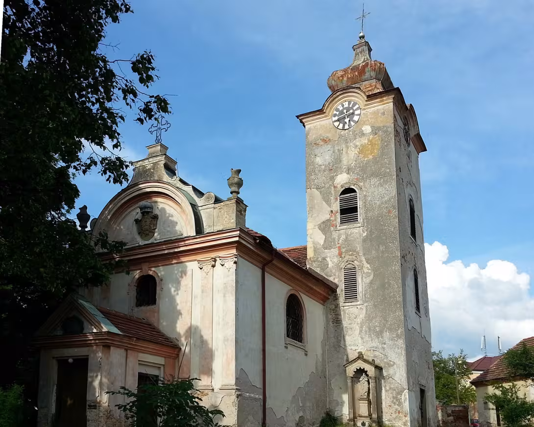 Dnešní pohled – kostel svatého Václava (Svojšice)