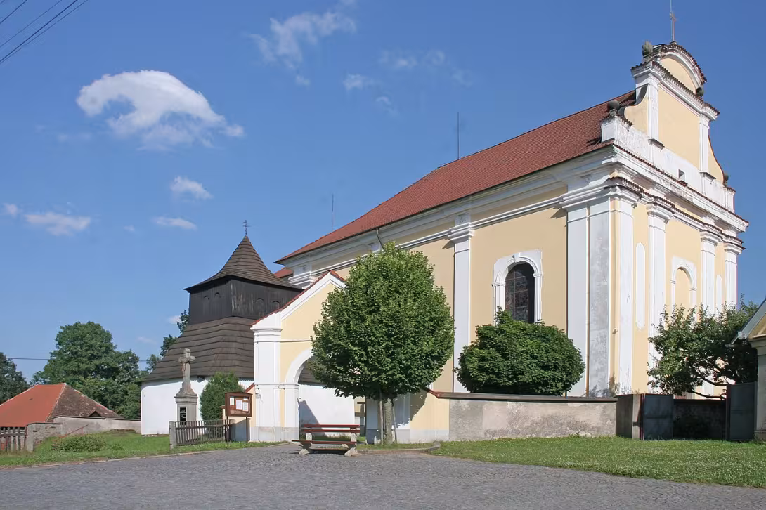 Dnešní pohled – kostel svatého Víta (Bojanov)