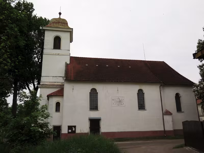 Dnešní pohled – kostel svatého Šimona a Judy (Roseč)