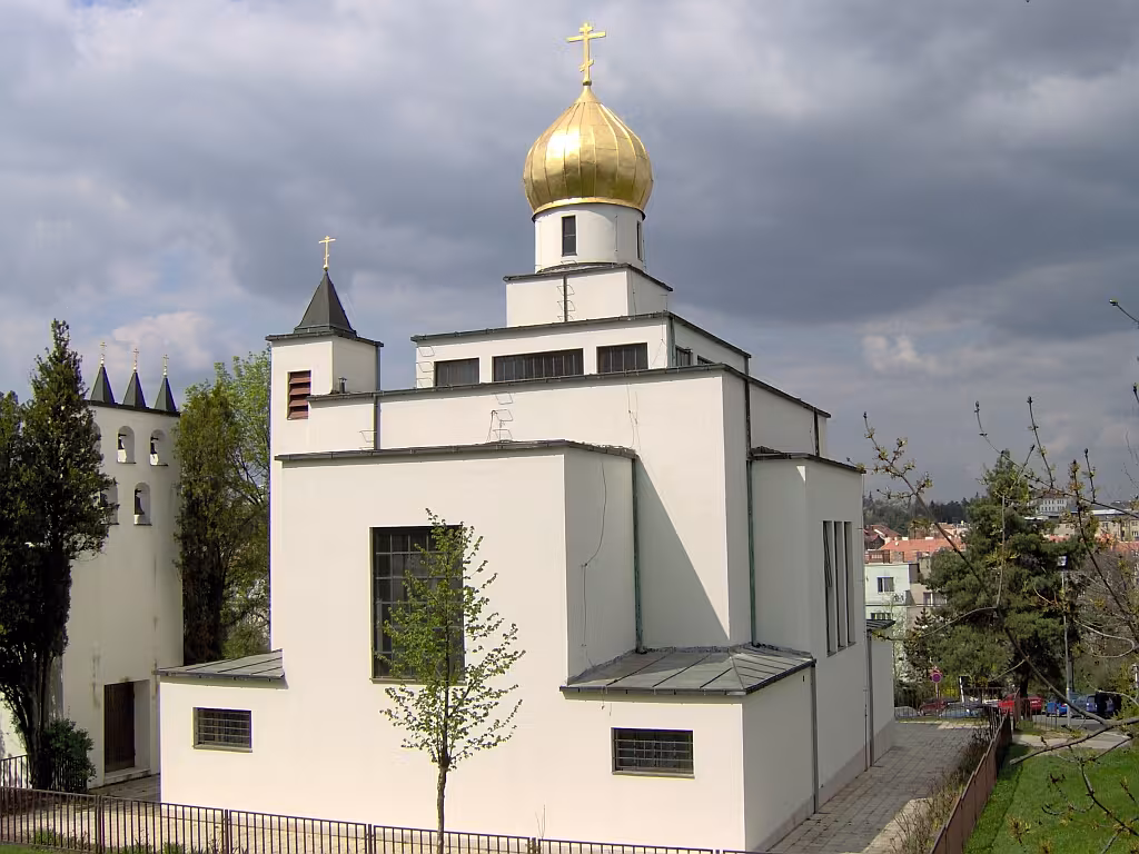 Dnešní pohled – pravoslavný chrám svatého Václava