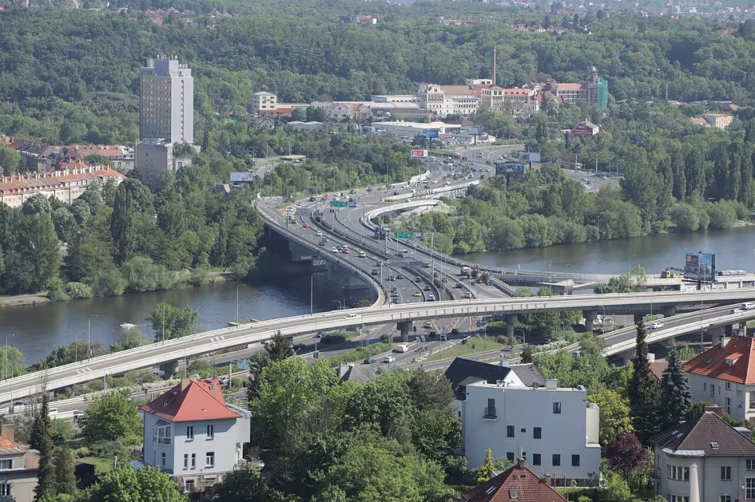 Dnešní pohled – Barrandovský most