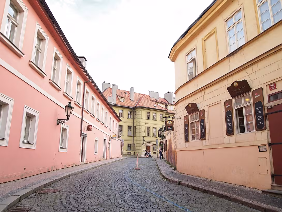 Dnešní pohled – Cihelná (Malá Strana)