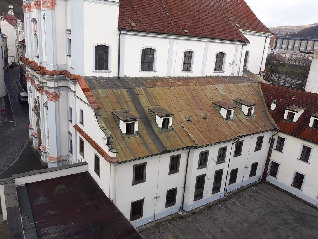 Dzisiejszy widok – Klášter dominikánů v Ústí nad Labem