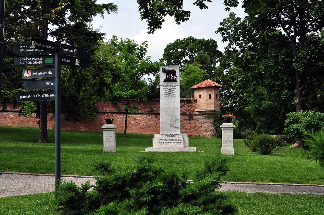 Heutige Ansicht – Park Špilberk
