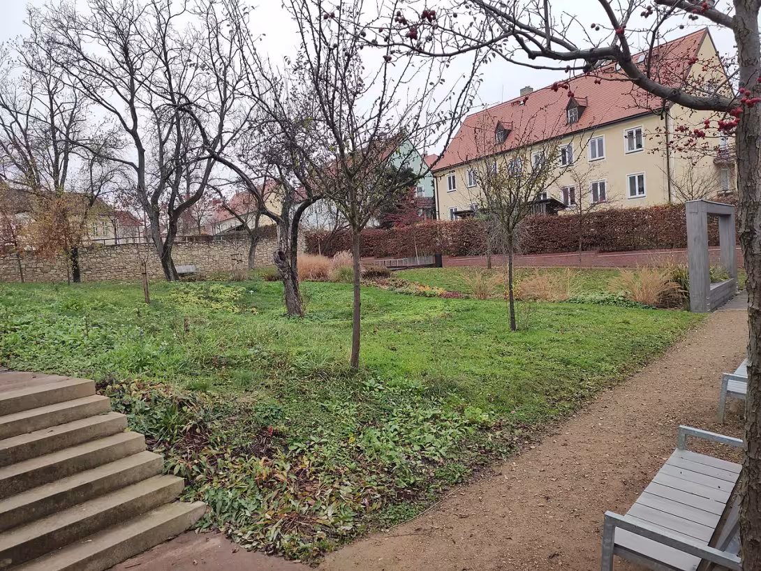 Dnešní pohled – Piaristická zahrada