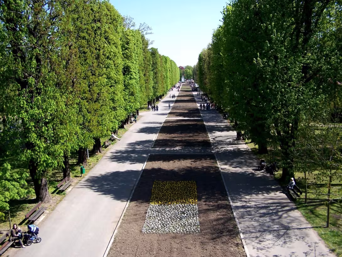 Dnešní pohled – Smetanovy sady (Olomouc)