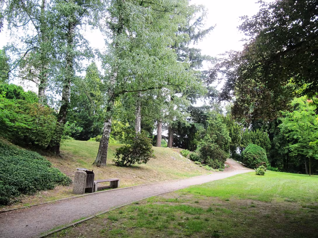Dnešní pohled – park Petra Bezruče (Klimkovice)