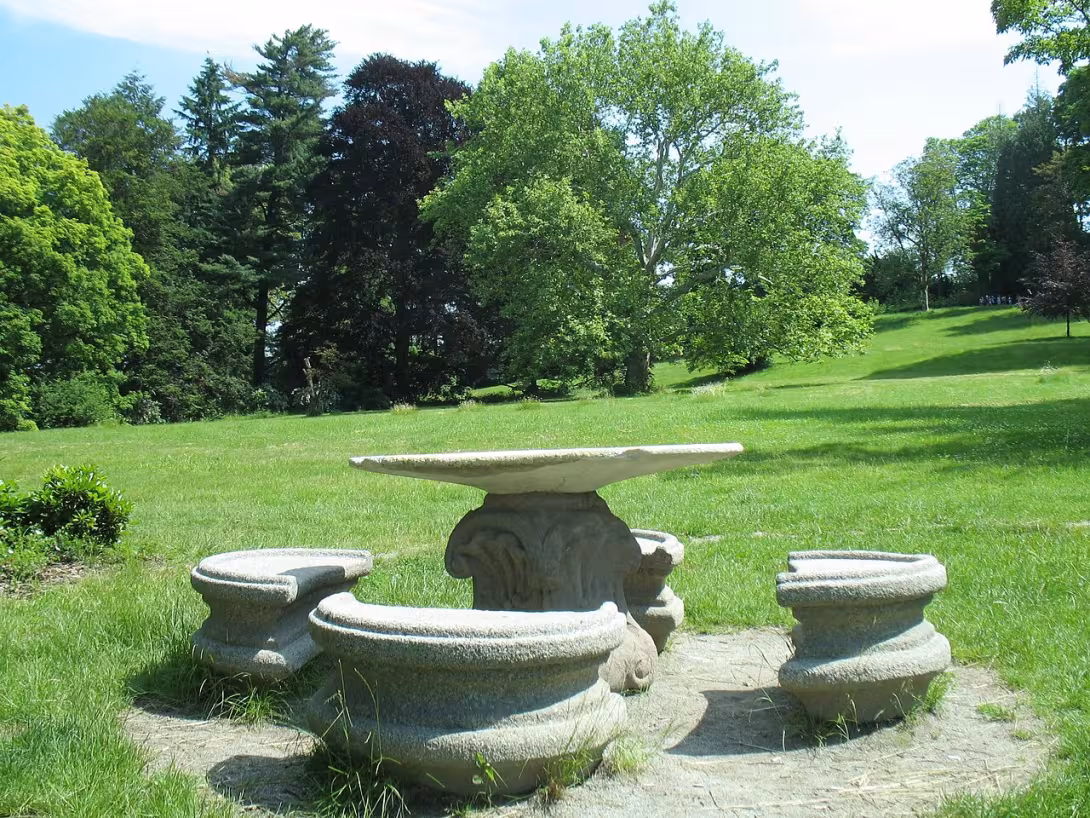 Dnešní pohled – zámecký park ve Vrchotových Janovicích
