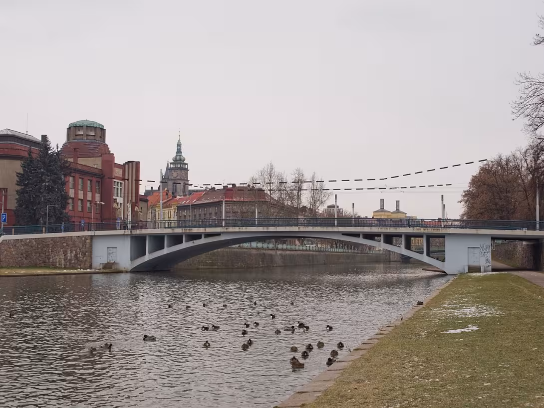 Dnešní pohled – Tyršův most (Hradec Králové)