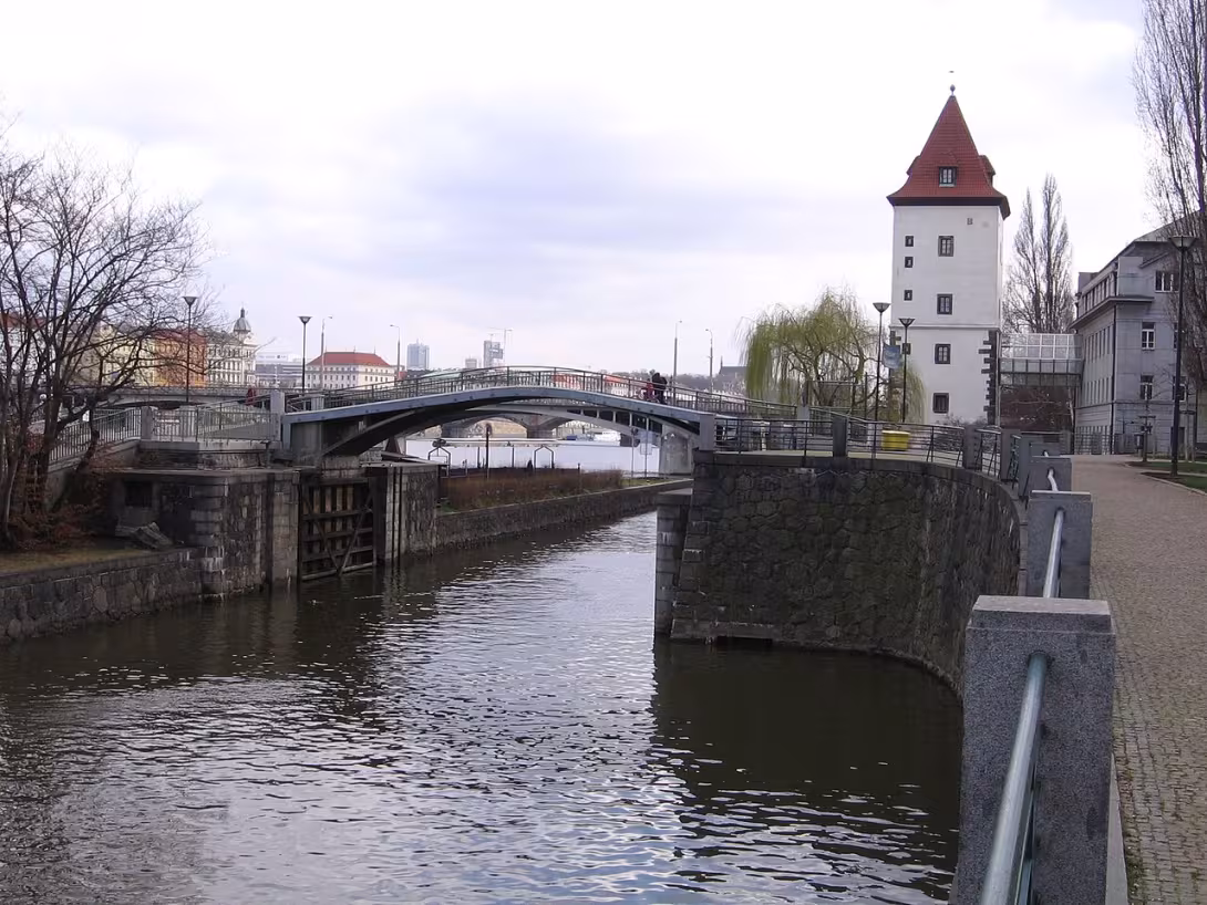 Dnešní pohled – most na Dětský ostrov