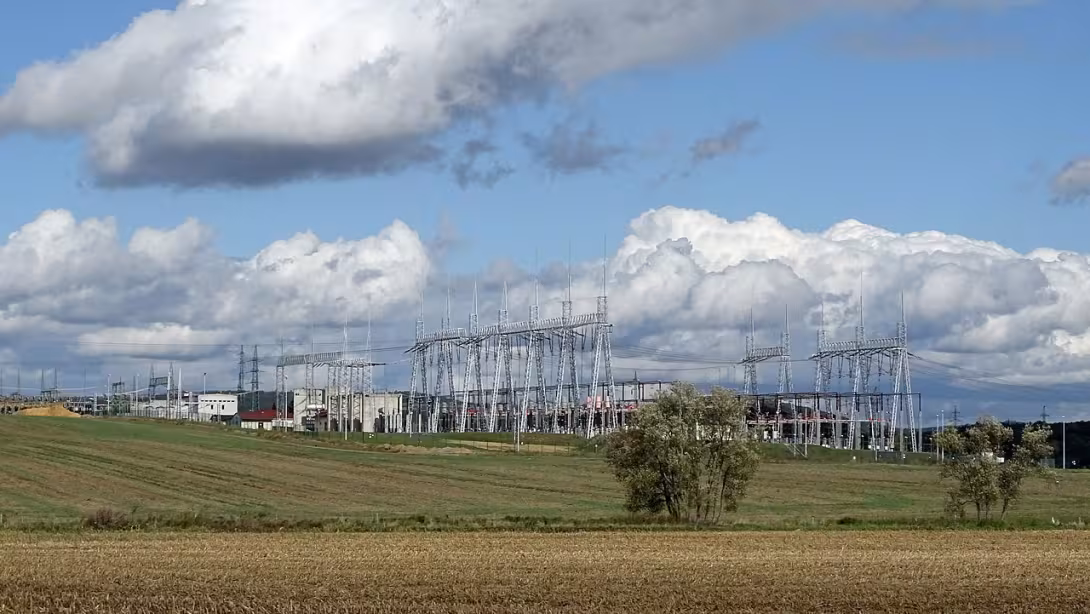 Dnešní pohled – rozvodna Přeštice