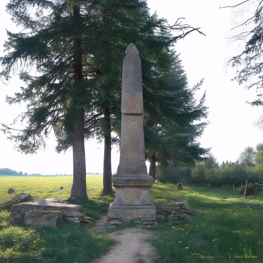 Historická podoba – Boží muka jižně od Černic