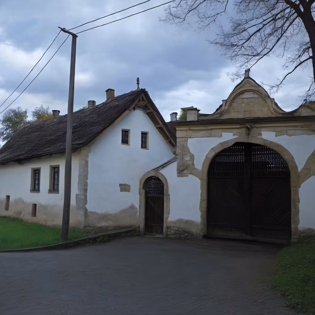 Wygląd historyczny – Brána s brankou usedlosti čp. 4