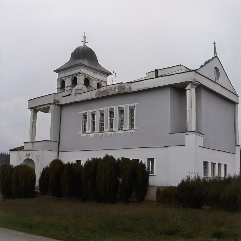 Historická podoba – evangelický kostel v Hrabové