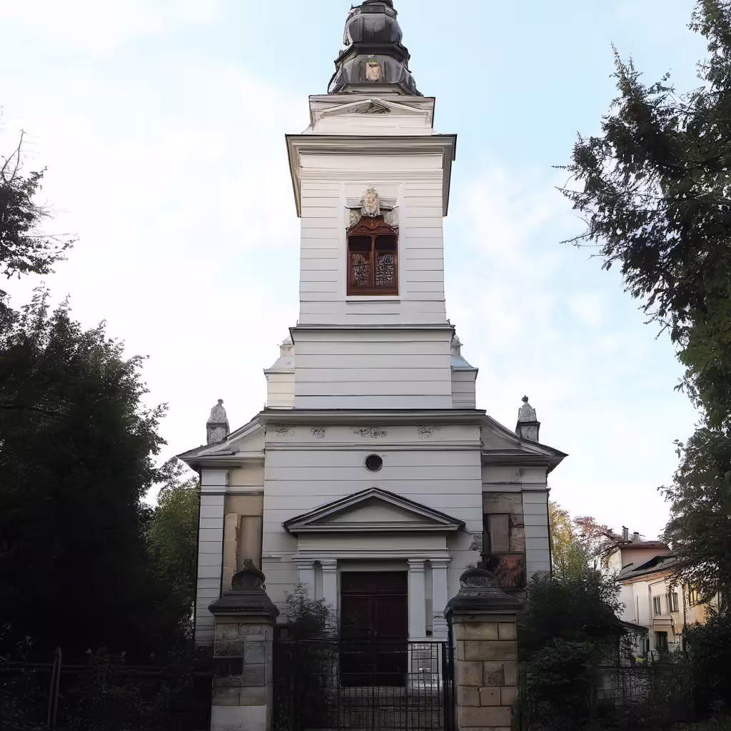 Historická podoba – evangelický kostel v Nymburce