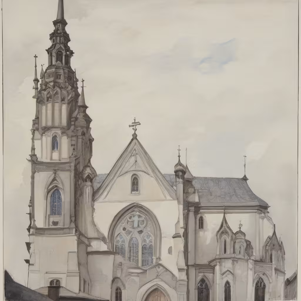 Historical appearance – evangelický kostel ve Střekově