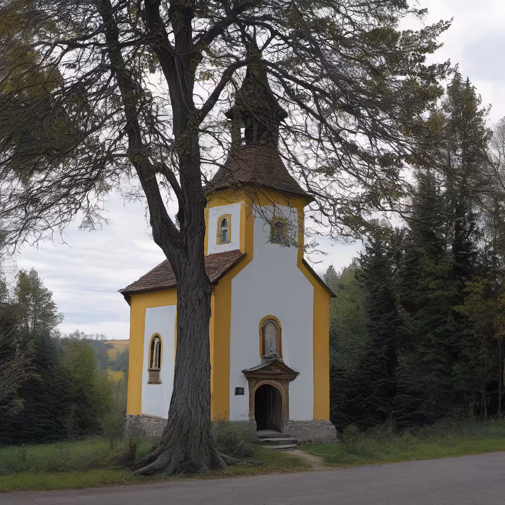 Historická podoba – kaple Anděla Strážce (Čtveřín)