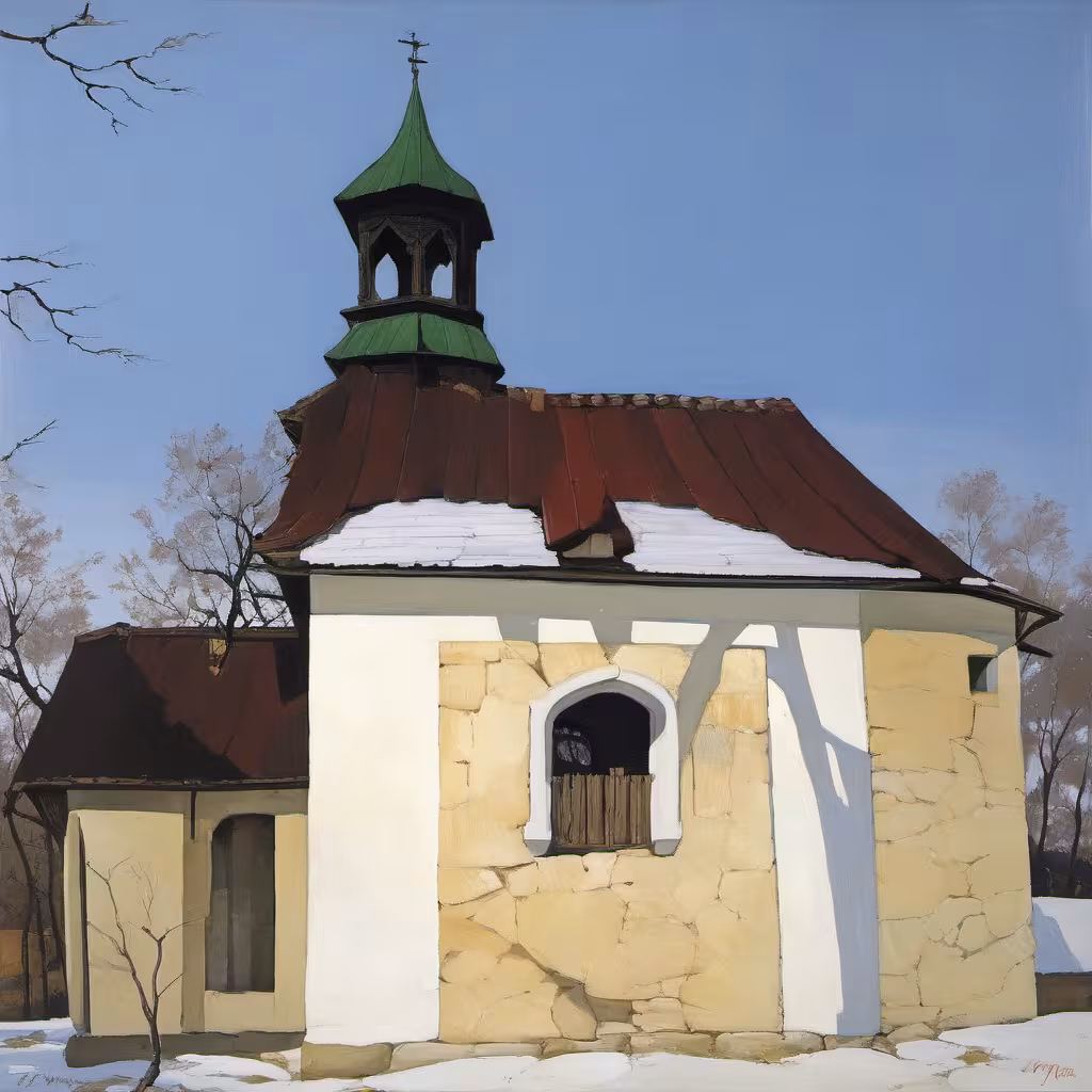 Historická podoba – kaple svaté Rodiny (Deštné v Orlických horách)