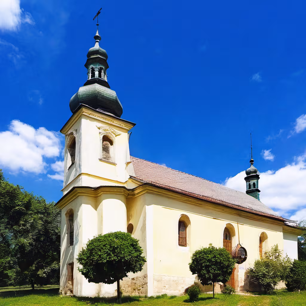 Historická podoba – kostel Nanebevstoupení Páně (Brandýs nad Orlicí)