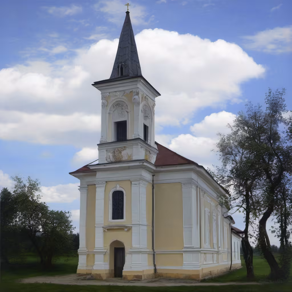 Historická podoba – Kostel Narození Panny Marie (Drysice)