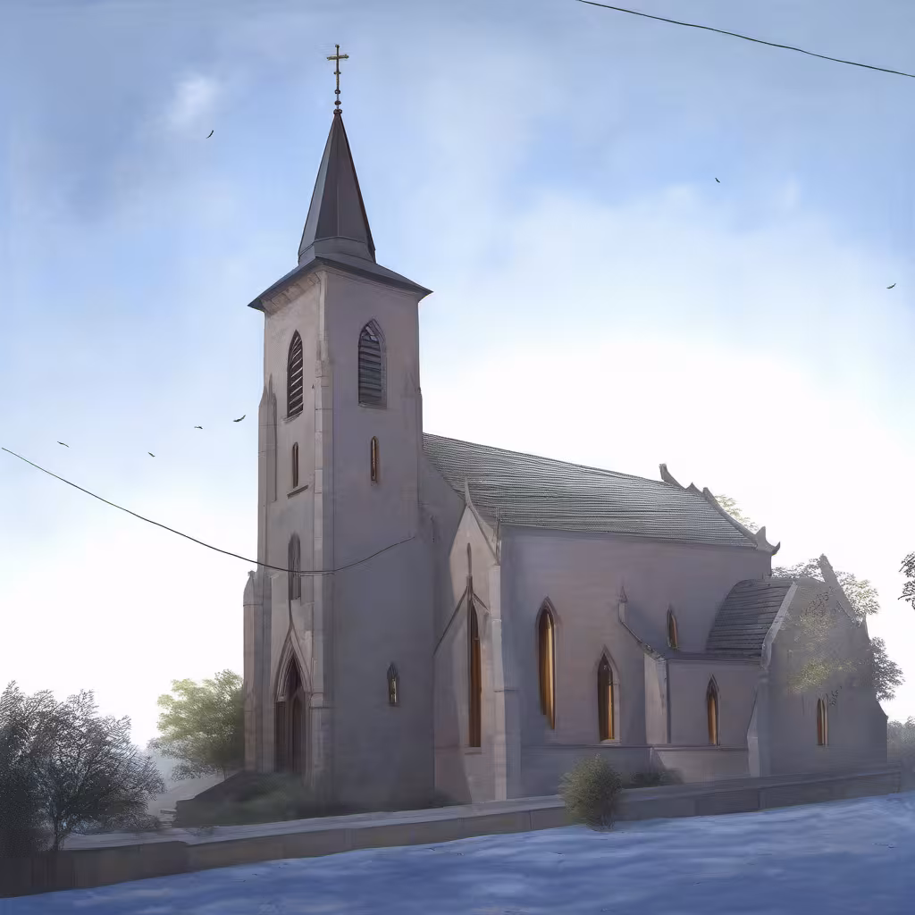 Historical appearance – kostel Panny Marie Pomocnice křesťanů (Odrovice)