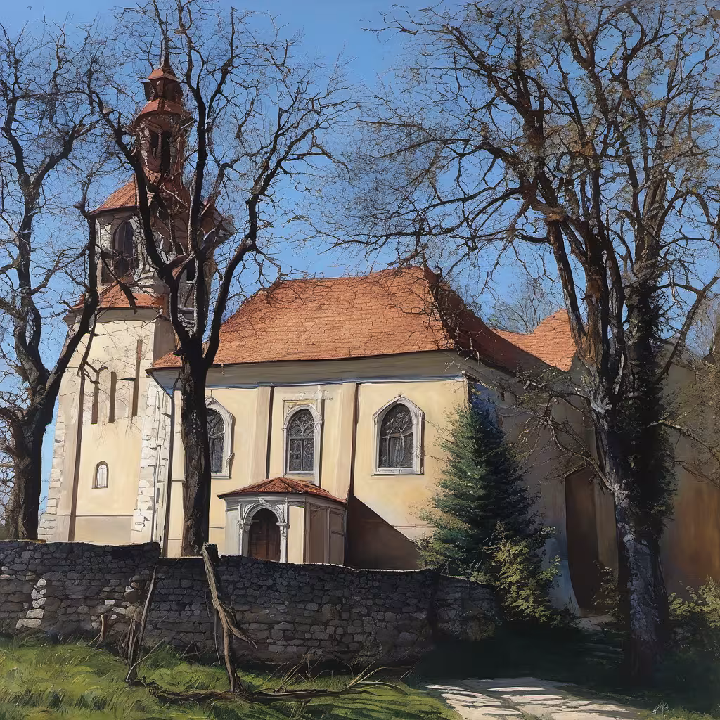 Historická podoba – kostel svatého Bartoloměje (Hostouň)