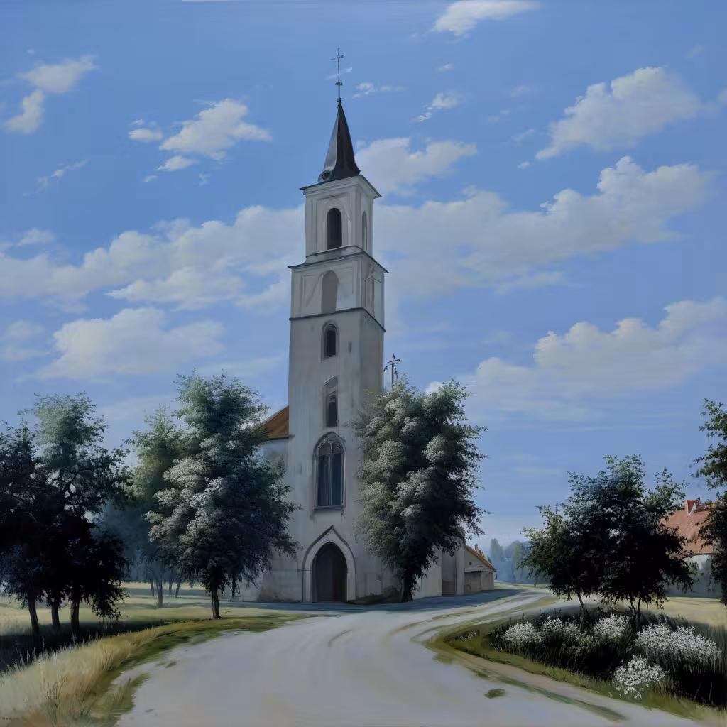 Historical appearance – kostel svatého Floriána (Bochoř)