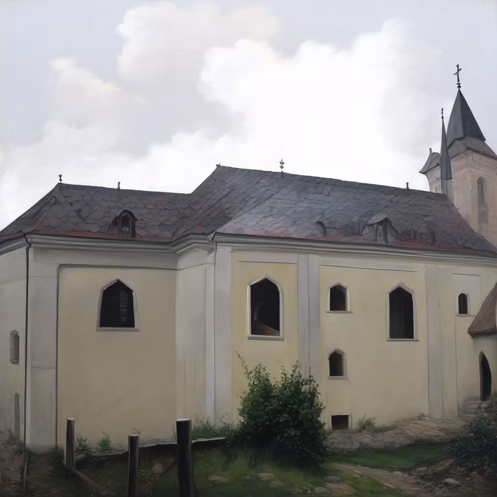 Historická podoba – kostel svatého Jakuba Staršího (Městečko Trnávka)