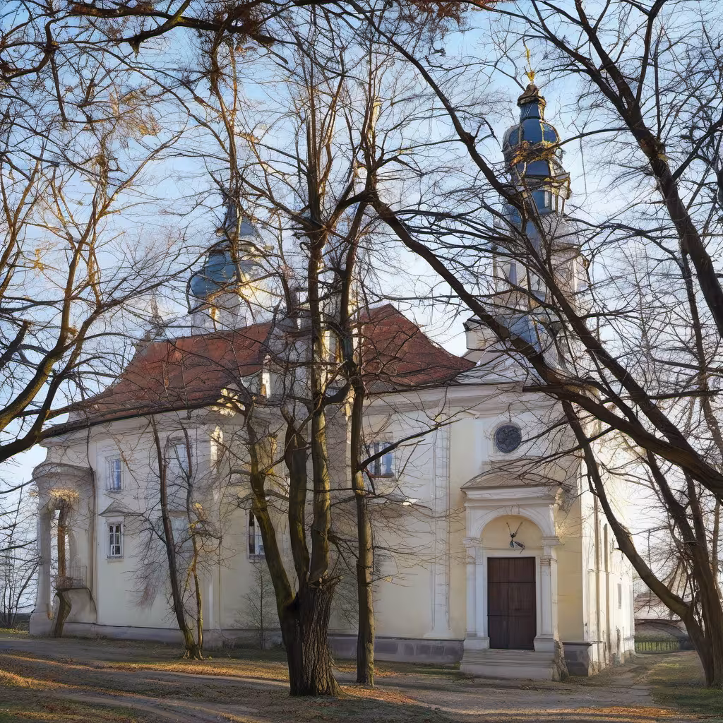 Historická podoba – Kostel svatého Jana Nepomuckého (Velká Chuchle)
