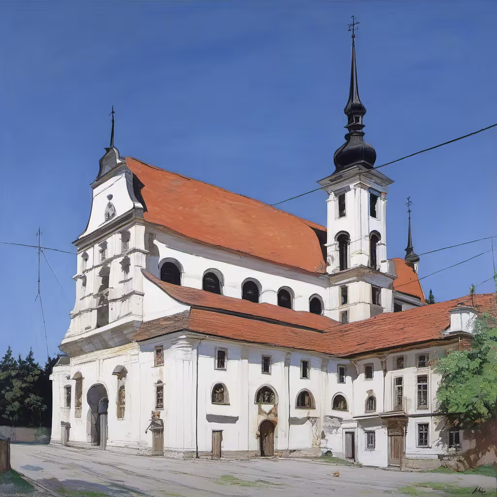 Historická podoba – kostel svatého Tomáše v Brně