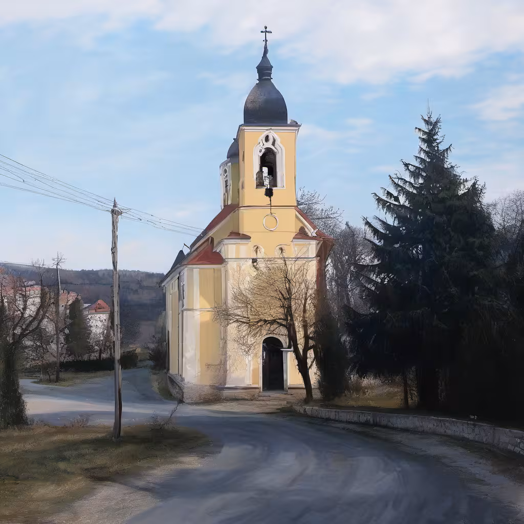 Historická podoba – kostel svatého Václava (Domanín)