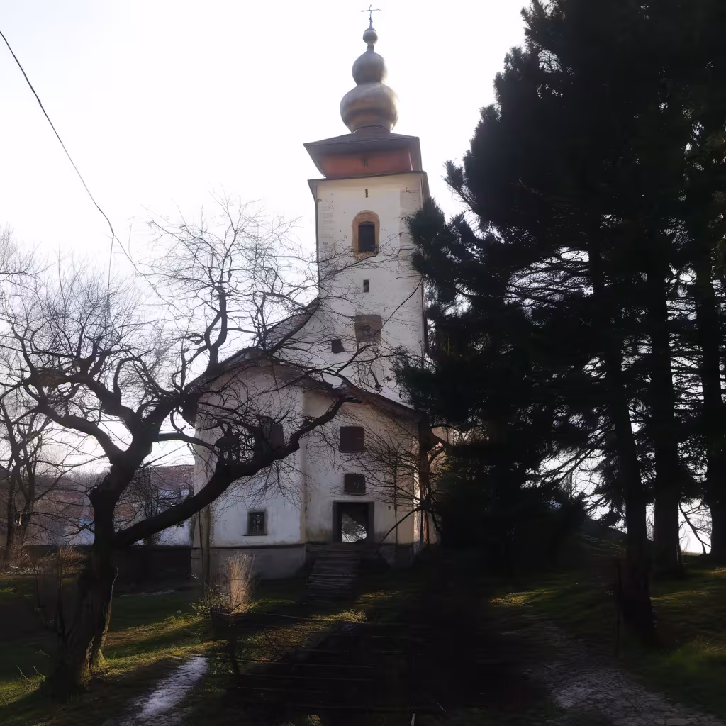 Historická podoba – kostel Všech svatých (Staré Hvězdlice)
