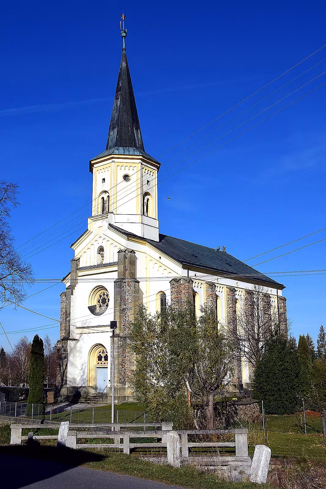 evangelický kostel v Krouně