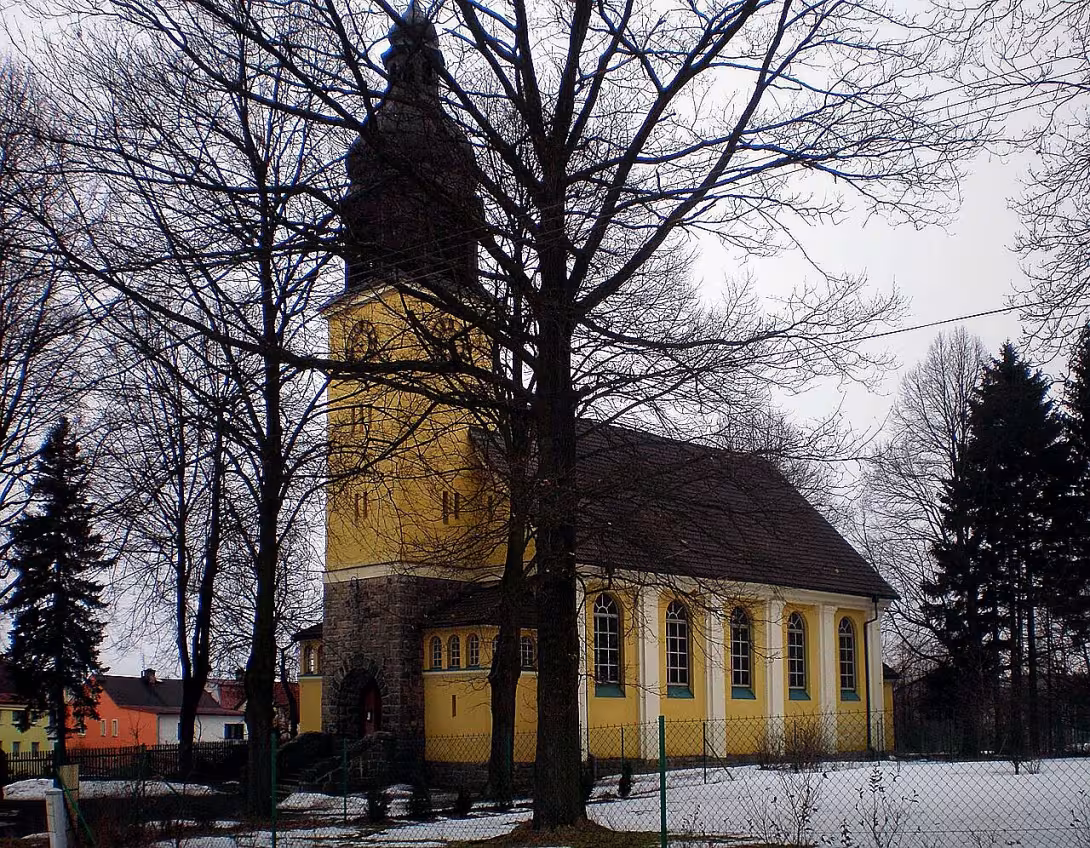 evangelický kostel v Mokřinách