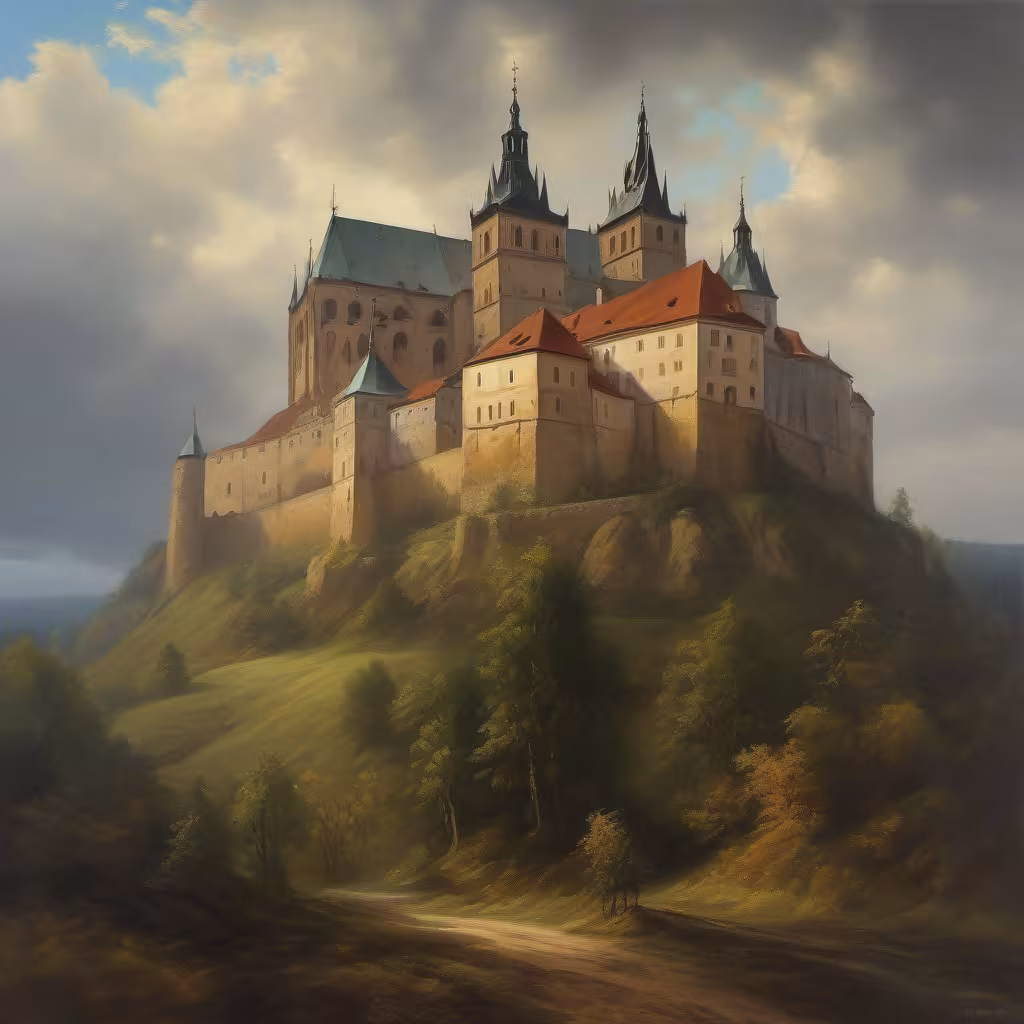 Hausberk (Horní Planá) – hlavní pohled