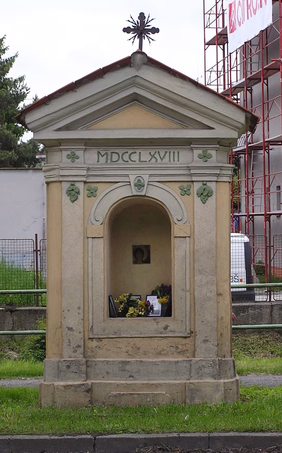 Dnešní pohled – Kaplička poutní cesty České Budějovice – Dobrá Voda
