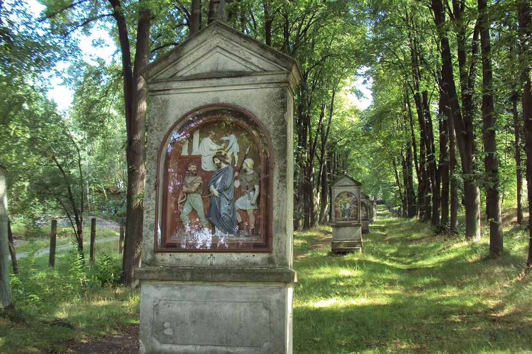 Dnešný pohľad – Křížová cesta u Cvikova